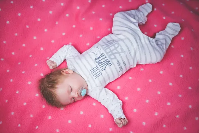 Swaddle leafy sprig | gray