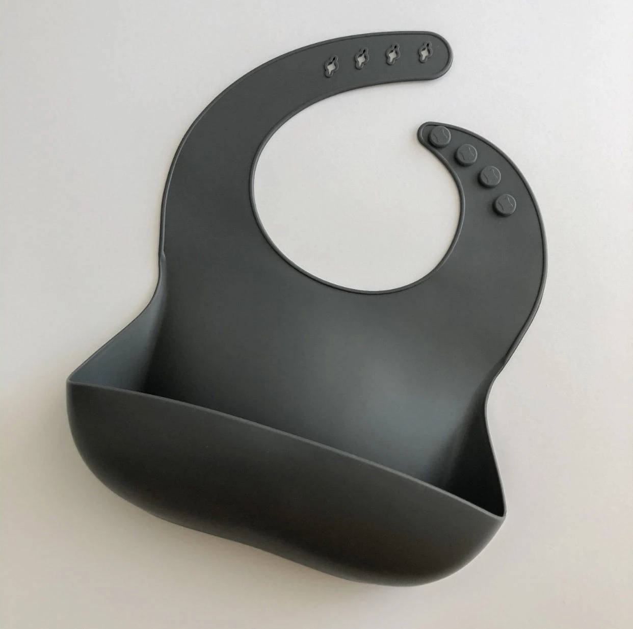 Silicone Bib - Dark Grey